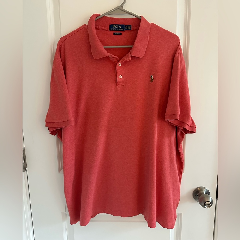 SALE Polo Ralph Lauren Men’s XXL Classic Fit Polo Shirt - coral red